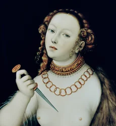 The Suicide of Lucretia, 1538 (detail of 180495)